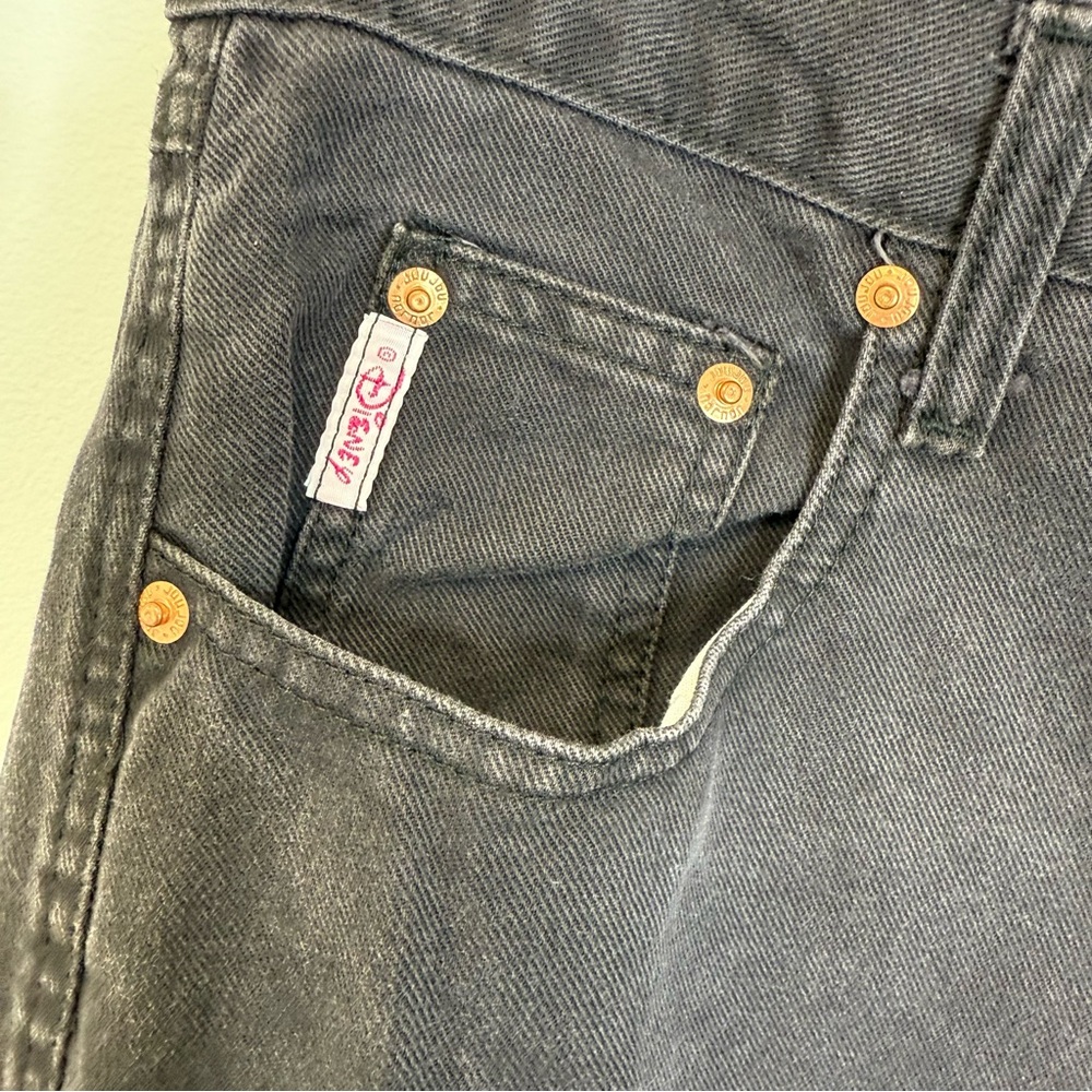 JouJou Vintage Disney Micky Black Jeans 90’s Women’s Junior Size 11 High Waist - Picture 6 of 14